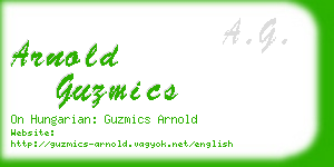 arnold guzmics business card